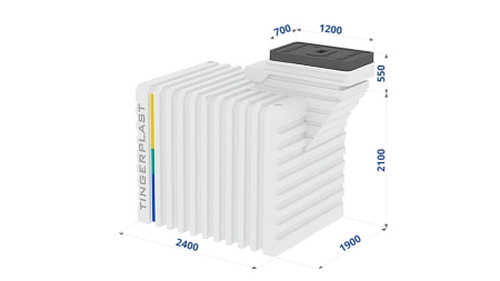 «Тингард 2500К КОМФОРТ»  - пластиковый бесшовный погреб