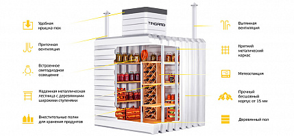 Бесшовные пластиковые погребы Тингард