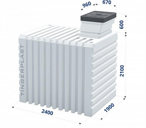 «Тингард 2500» - пластиковый бесшовный погреб