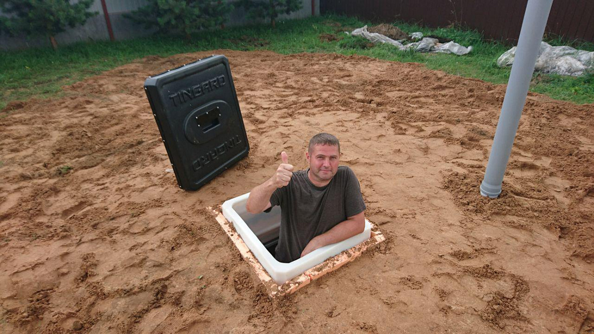 «Тингард 1900» - пластиковый бесшовный погреб