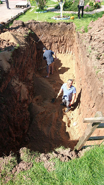 Монтаж газгольдера в д. Троица